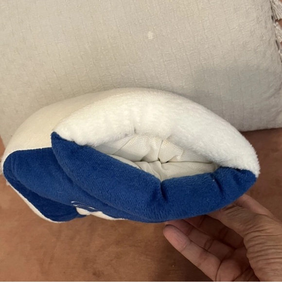 Duke Blue and White Foam Finger Pillow - Picture 3 of 4